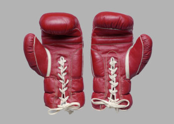 Boxhandschuhe von Max Schmeling, Rindsleder, Deutschland, um 1970
Foto: DLM, M. Url